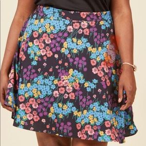 ModCloth Vintage Floral Skater Skirt